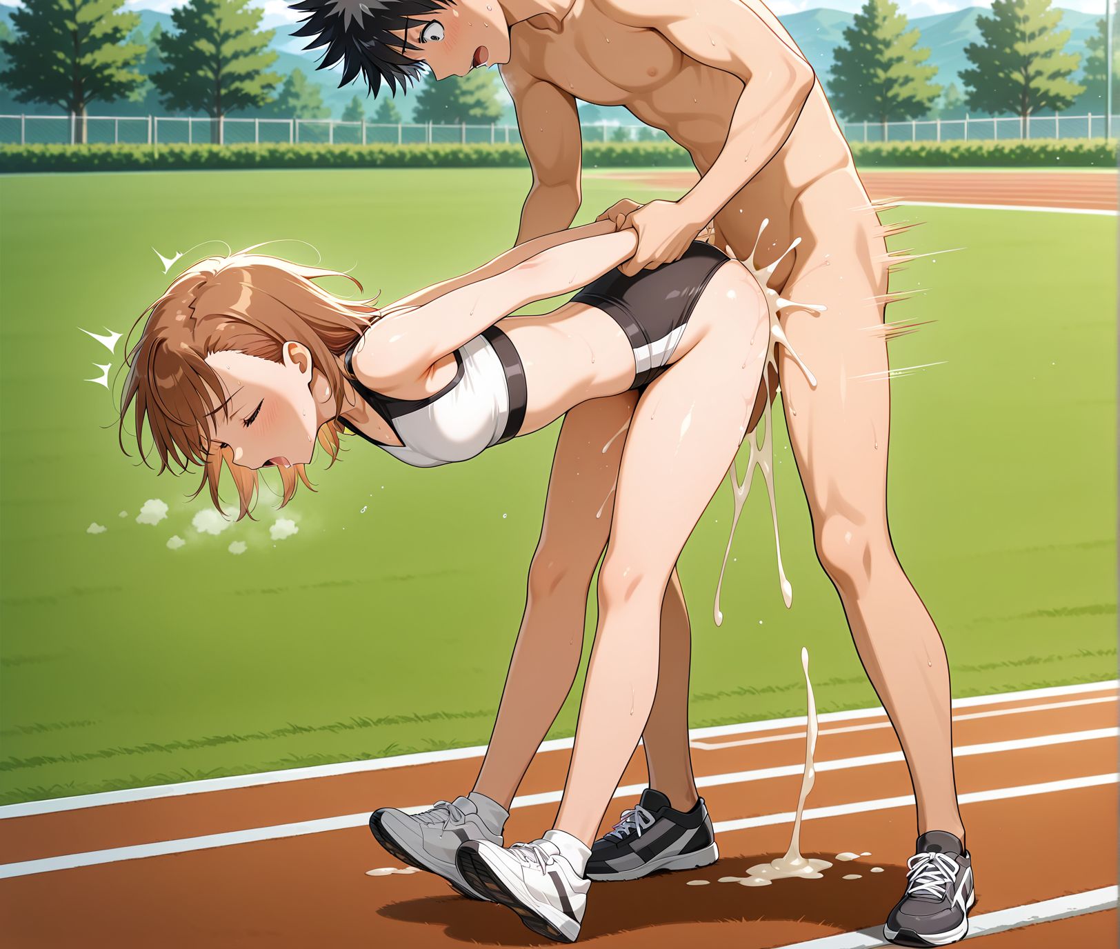 Toaru Majutsu no Index  misaka mikoto, toaru kagaku track and field fun